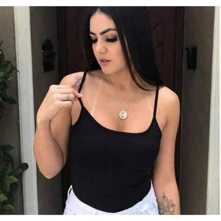 Blusa alcinha fina moda verão