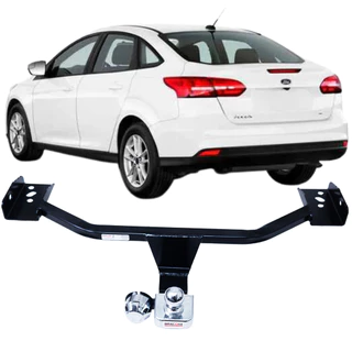 Engate Reboque Rabicho Fixo Focus Sedan 2014 A 2019 Capacidade Carga 500kg Aco Resistente Braconi
