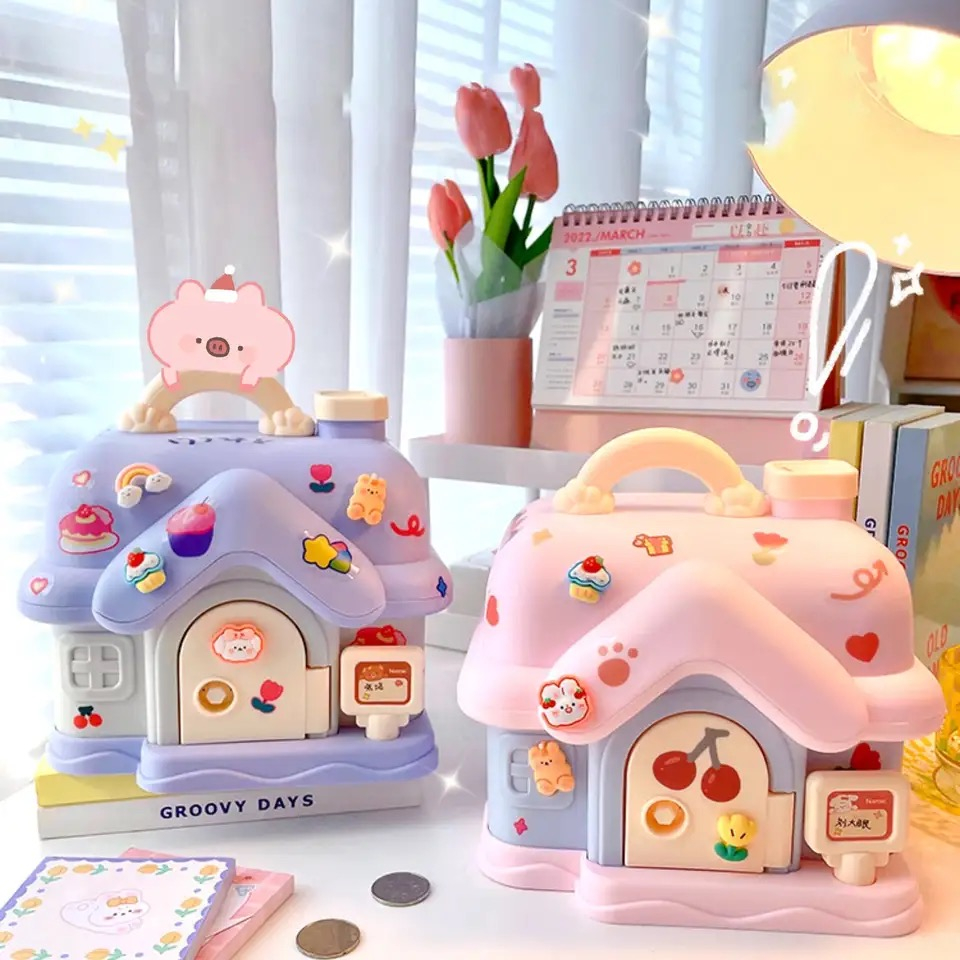 COFRE FOFO PORTA MOEDA E DINHEIRO CASA QUADRADA