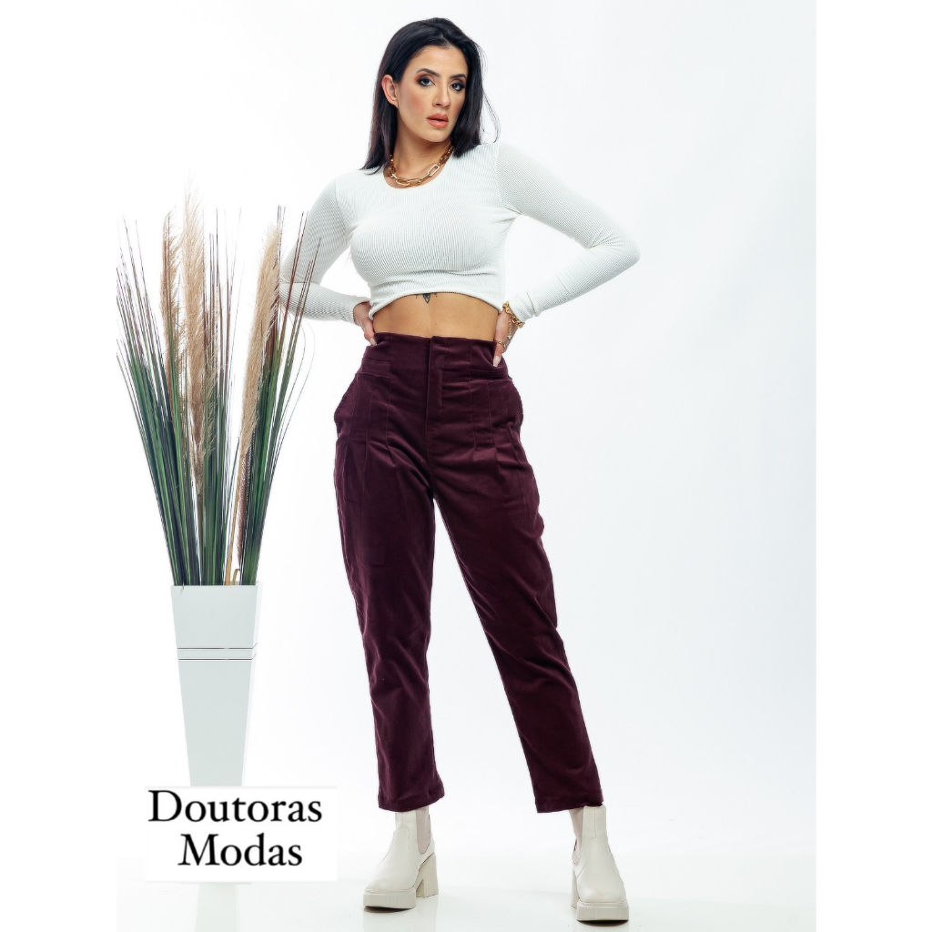 Calça Wide Leg em viscolinho leve e elegante Feminina liso