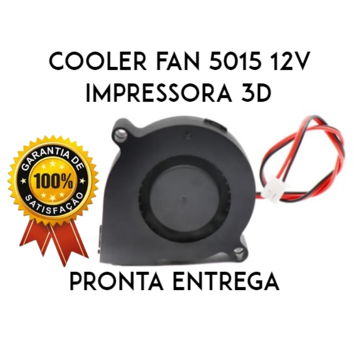 Cooler 12v Radial Turbo Fan 5015 - 2 Fios