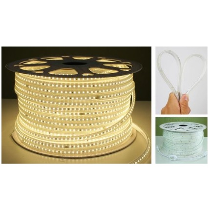 Ruban LED Neon 4m ECD Germany - SMD 2835, 120 LEDs/m, 9W/m, Blanc Neutre 4500K, IP68, 230V Direct, Sans Alimentation