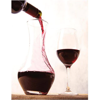 Decanter Para Vinho Decantador De Vidro 950ML Modelo Malbec - Utensílios De Cozinha Jarras De Vidros Nadir