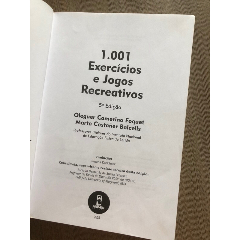 1001 Exercícios E Jogos Recreativos