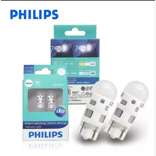 Led Lâmpada Carro Philips Pingo T10 Par 6000k W5w Branca