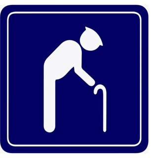 Kit C/2 Adesivos Idoso / Deficiente 10cm Automotivo