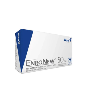 Antimicrobiano Cães e Gatos Enronew 50mg - 10 comp.