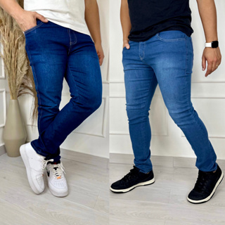 Calça Jeans Masculino Skinny Elastano Moda e Roupa Casual