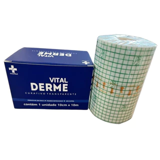 Curativo filme transparente 10cmx10m vital derme não estéril