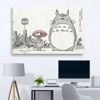 Quadro Decorativo Mosaico 1 Peça Grande Amigo Meu Vizinho Totoro Desenho Ghibli Decoração Anime