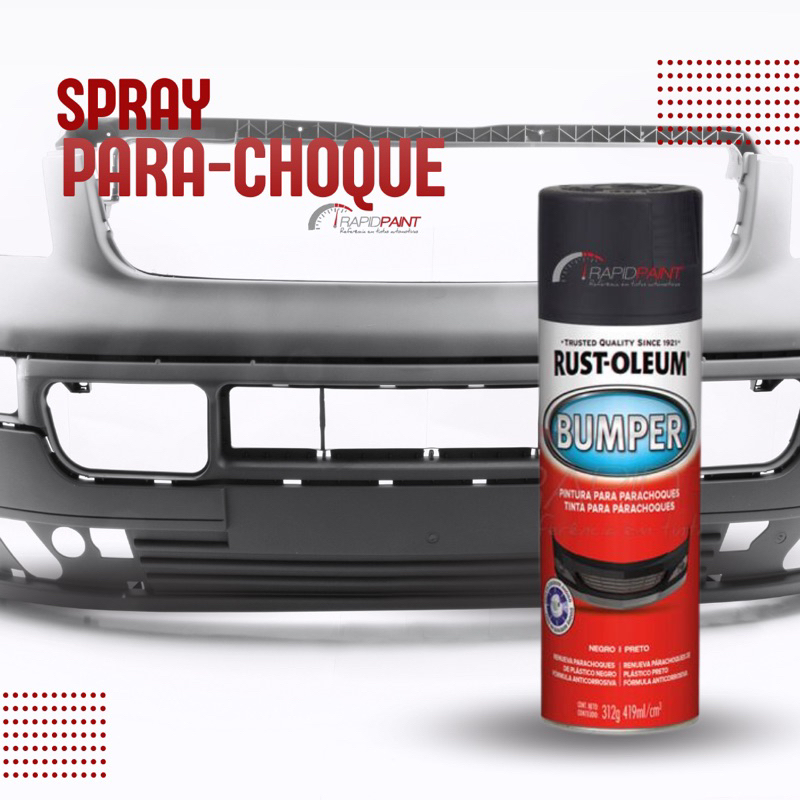 Spray Para-choque Bumber Rust Oleum | Shopee Brasil