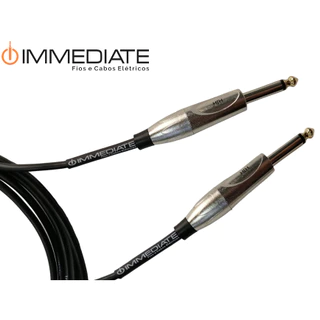 CABO DE GUITARRA IMMEDIATE HIGH PERFORMANCE P10XP10 BLINDADO - 5 METROS