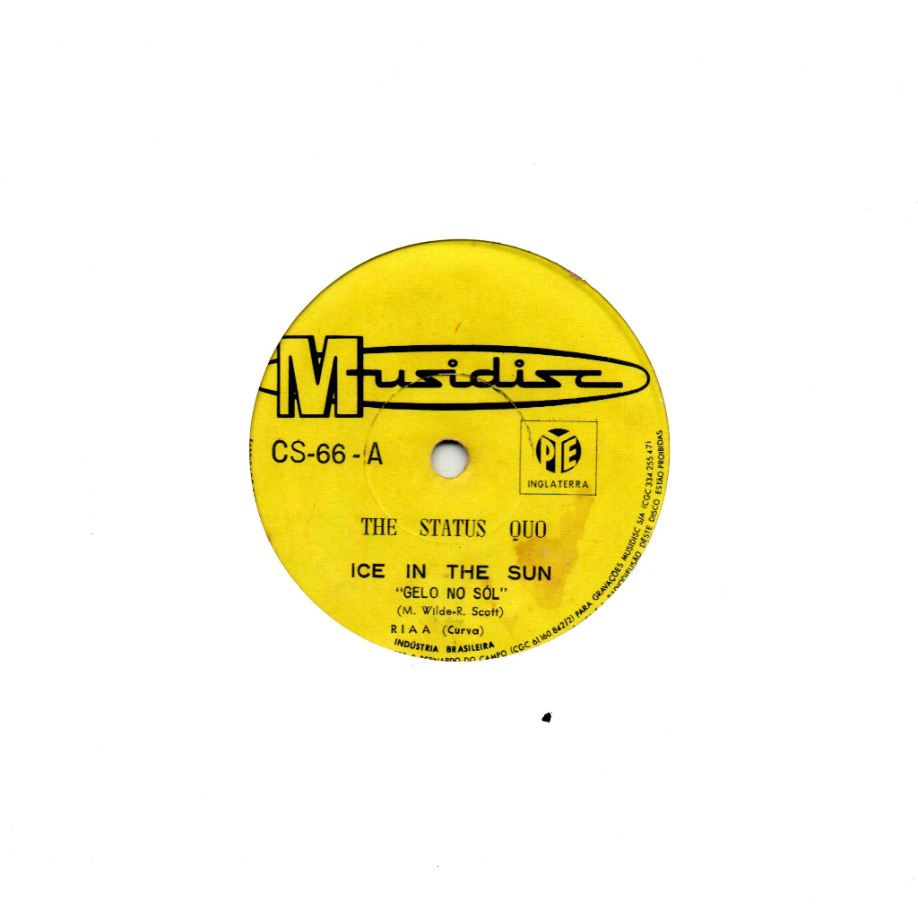 COMPACTO VINIL ICE IN THE SUN - THE STATUS QUO | Shopee Brasil