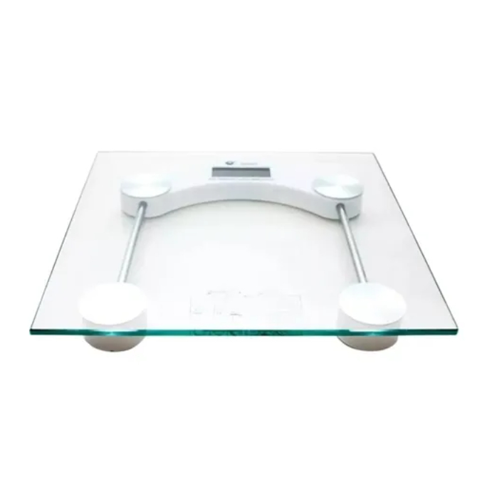 Balança Redonda Digital 180kg LCD Vidro Temperado - Corre Que Ta Baratinho