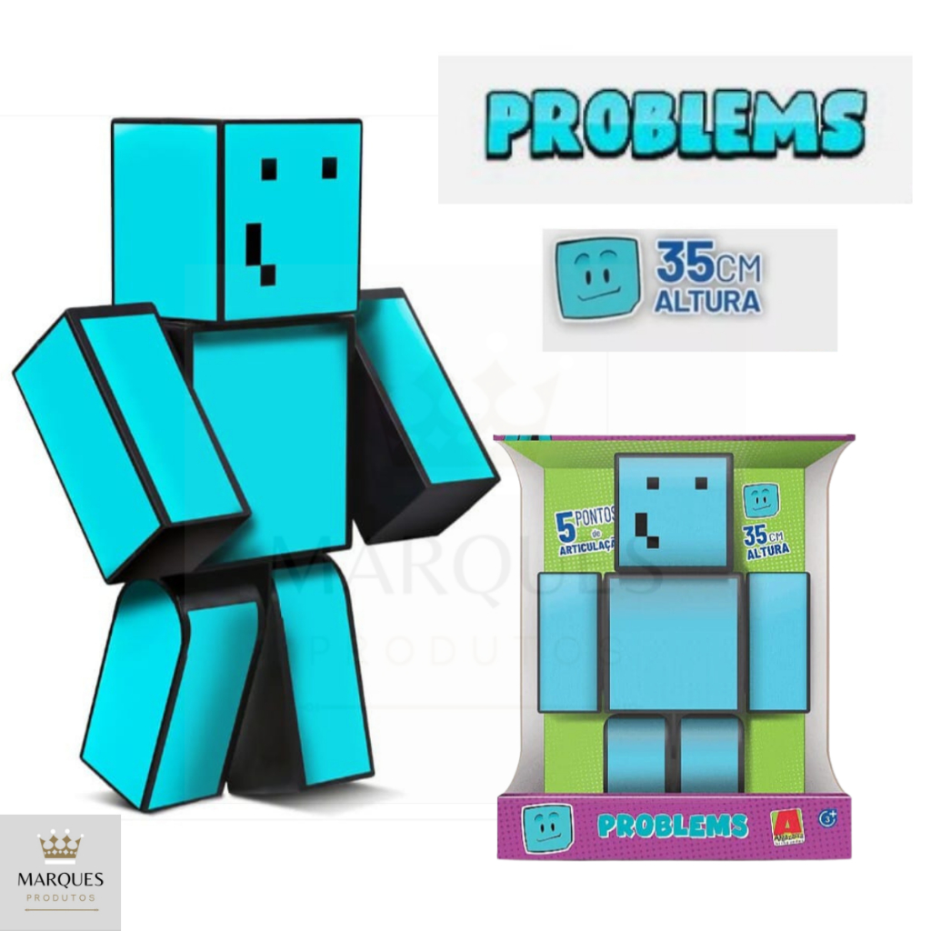 Boneco Problems r Minecraft - 35Cm