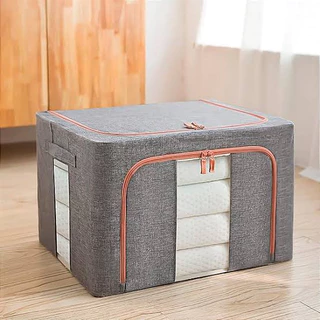 Caixa Organizadora Multiuso Para Roupas Toalhas Edredom Cobertor Colchas Modelo Grande 50cm