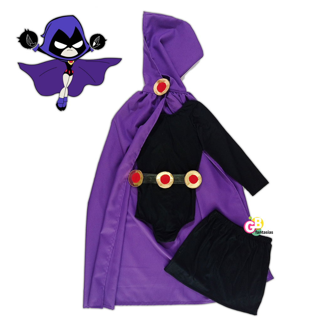 FANTASIA COSPLAY RAVENA - ADULTO E INFANTIL