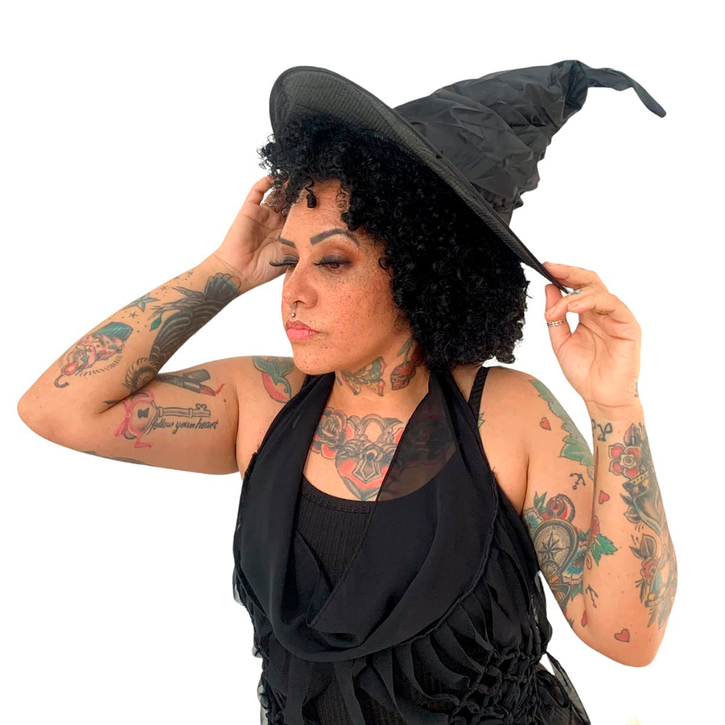 Chapéu de Bruxa ou Bruxo Feiticeiro Cosplay Halloween