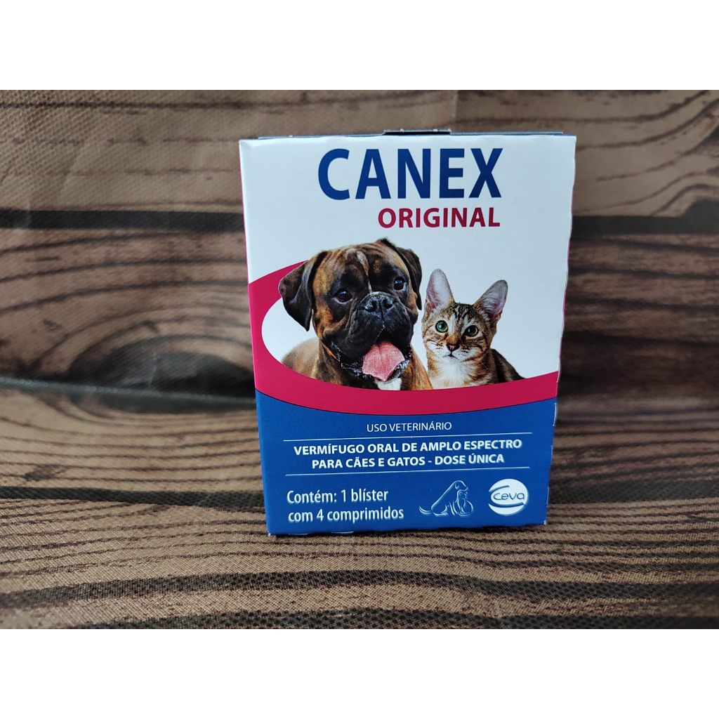Canex Composto ou Canex Original com 4 Comprimidos - Vermifugo | Shopee ...