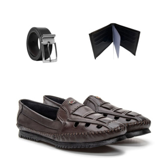 Louis Vuitton Mocassim homem couro orelhas castanhas Castanho claro  ref.151364 - Joli Closet