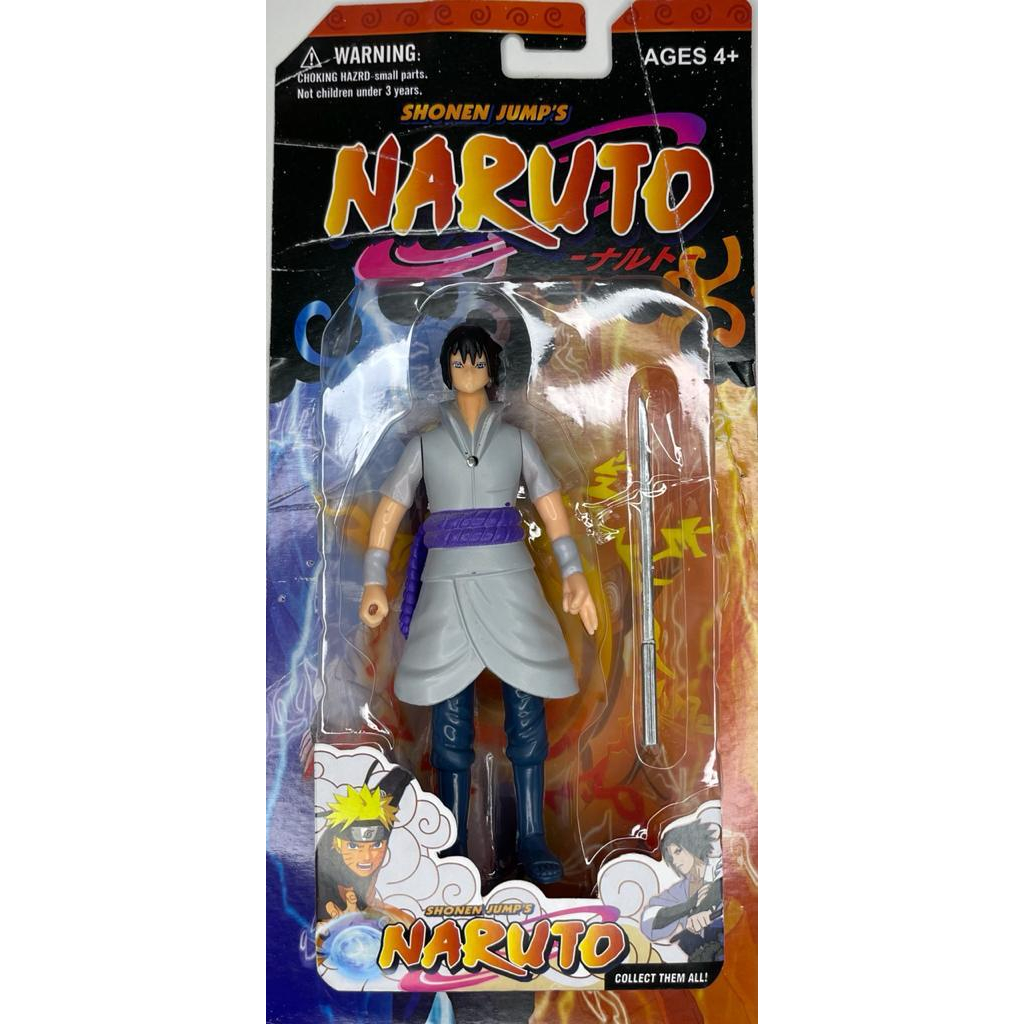 Boneco Sasuke Classico Não Articulado - Sasuke 18cm Naruto Classico  Colecionável Figure Action