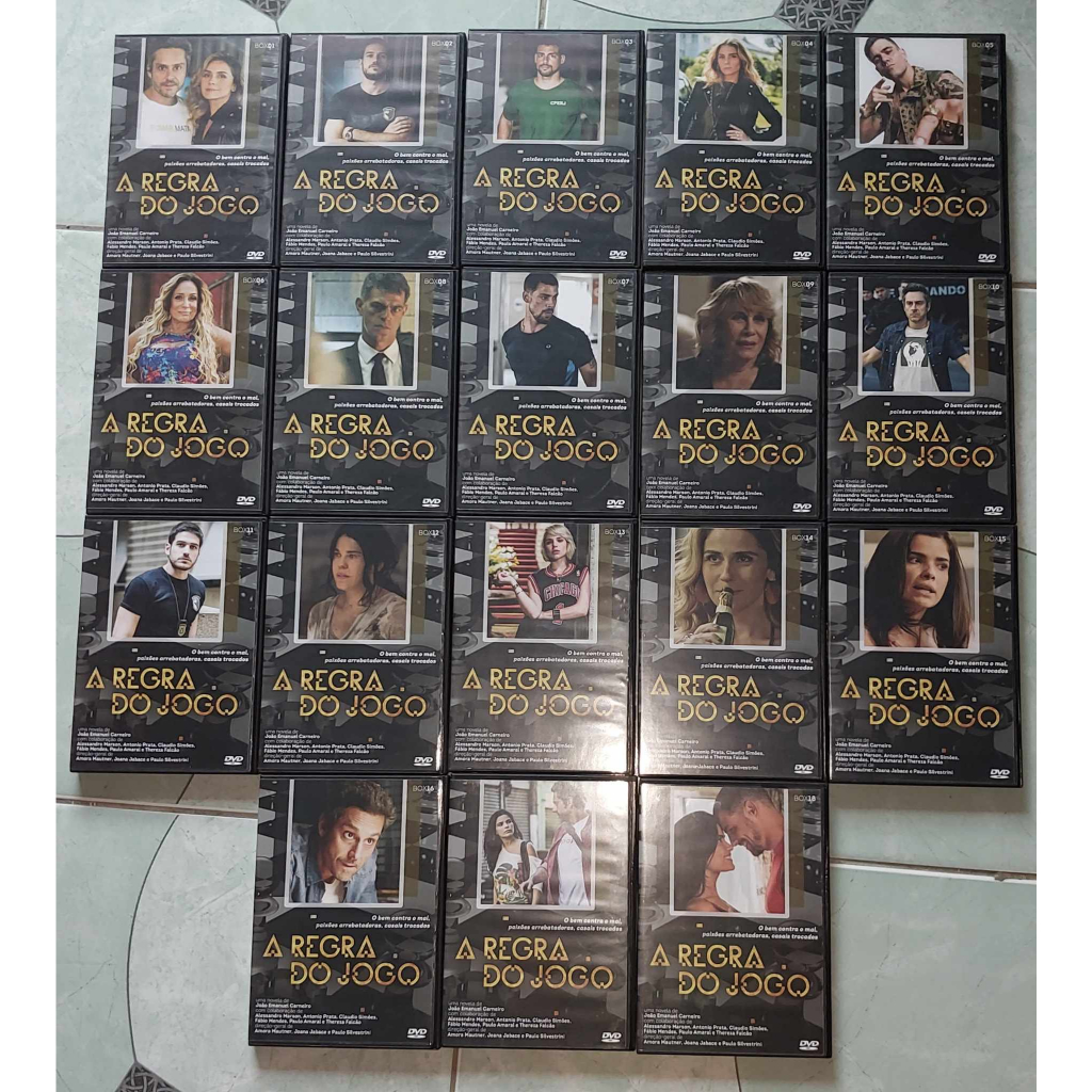 Novela A Regra do Jogo completa em 72 dvds | Shopee Brasil