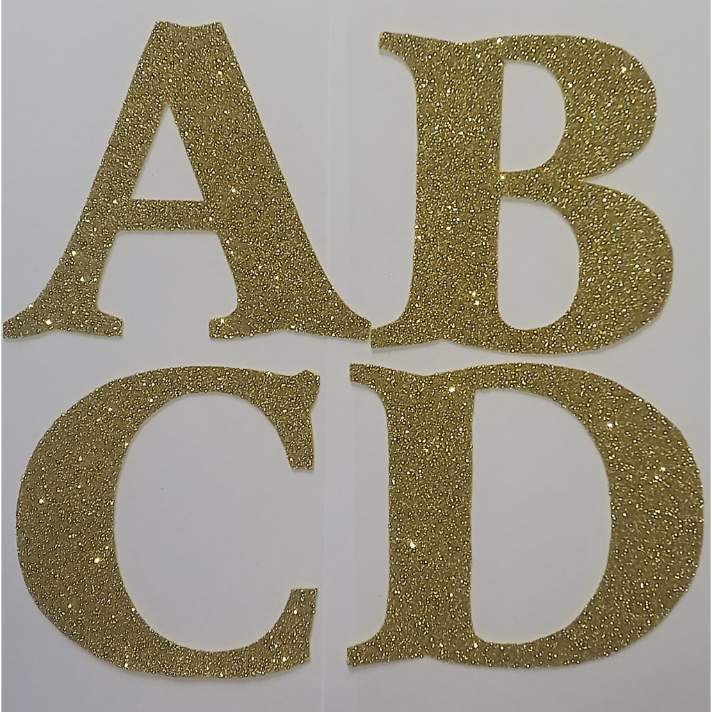 Conjunto de Letras em EVA com glitter (15 cm) | Shopee Brasil