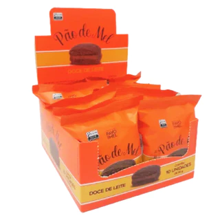 Pão De Mel Favo De Mel 50g Caixa C/10 Unidades