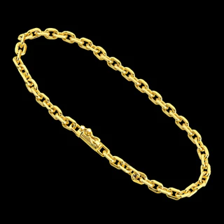 Pulseira Masculina Cartie Cadeado com Fecho Canhão Banhada a Ouro18k Bracelete Masculino