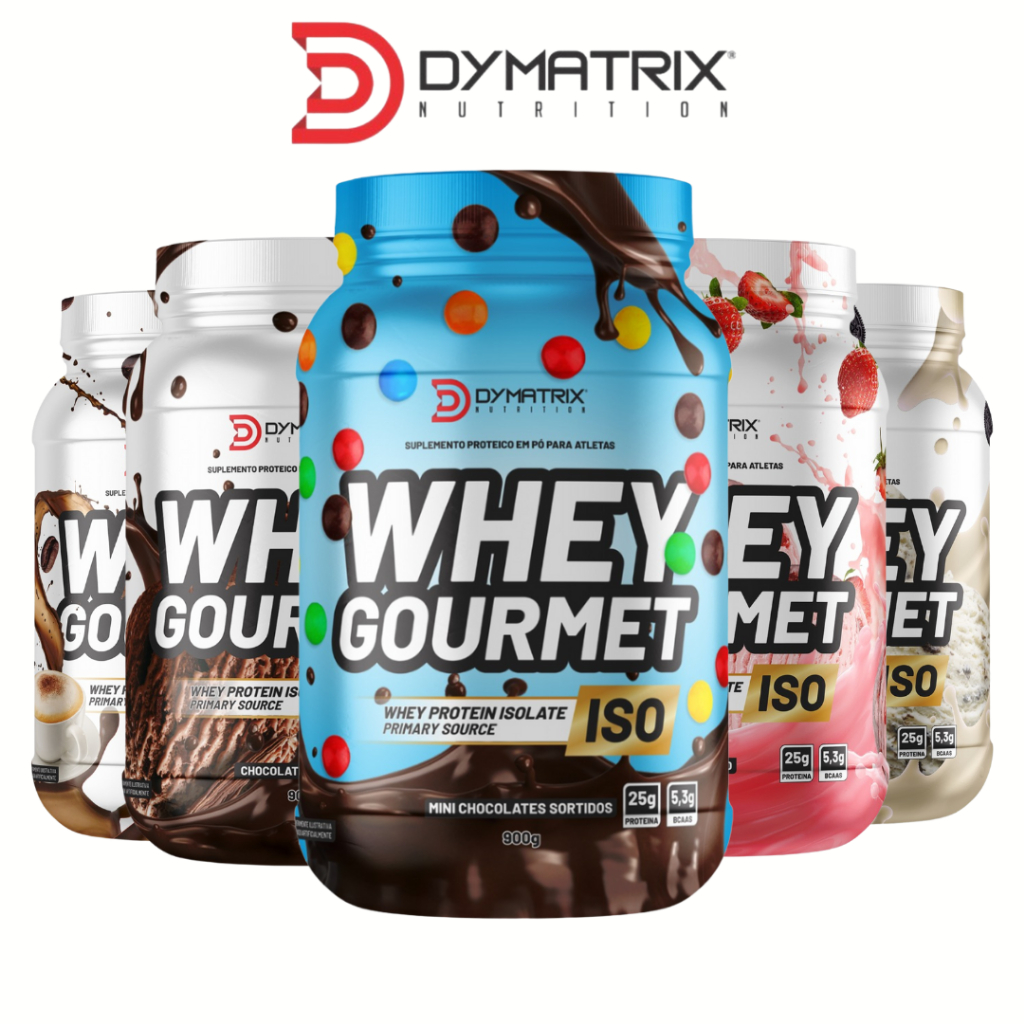 Whey Protein Gourmet Isolado Dymatrix Nutrition 900g