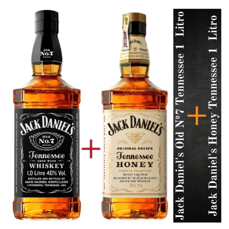 Kit Jack Daniels Old N E Honey Litro Original Shopee Brasil