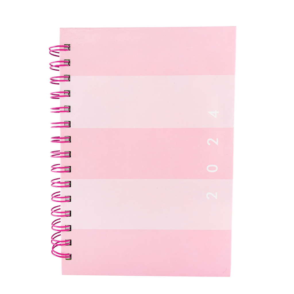 Agenda 2024 Espiral Diário A5 Executiva Capa Dura Rosa Sofisticada E Elegante Shopee Brasil 2139