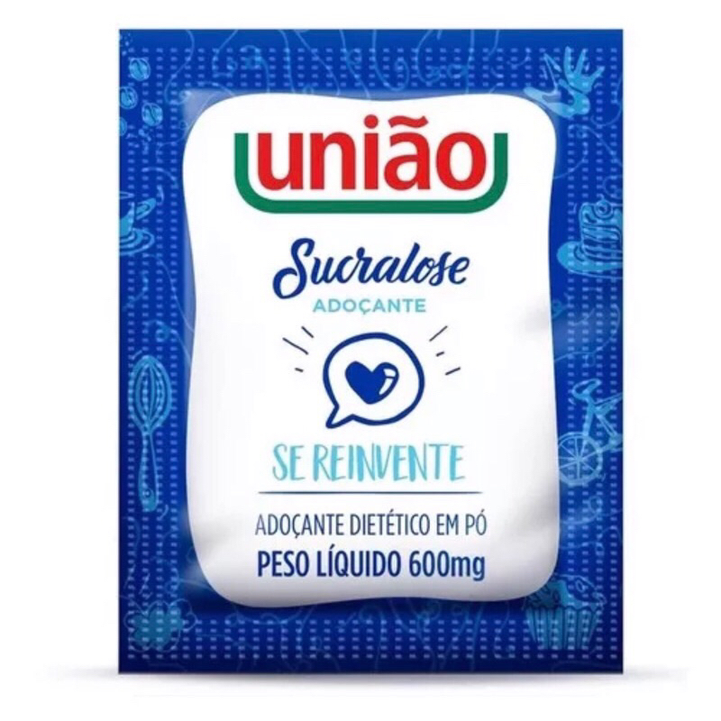 KIT SACHÊ SUCRALOSE UNIÃO COM 100 UNID. OU 200UNID.