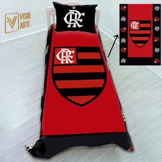 Jogo De Lençol Cobre Leito + Fronha Clube Carioca
