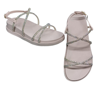 Papete Birken Sandalia  Feminina  Strass Macia Moda Atual Confortavel