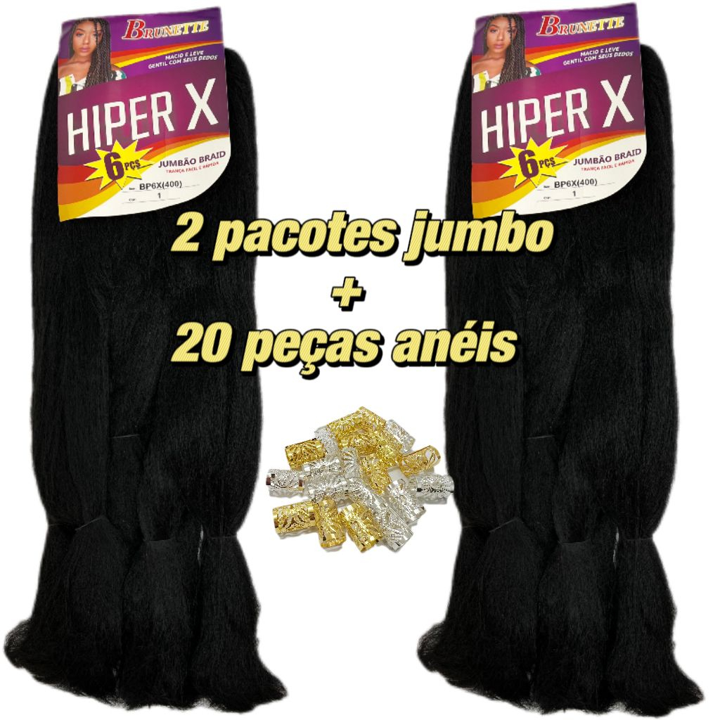 KIT 2 Pacotes Jumbo Ser Mulher 399g Cores Ombrés - Aplique de