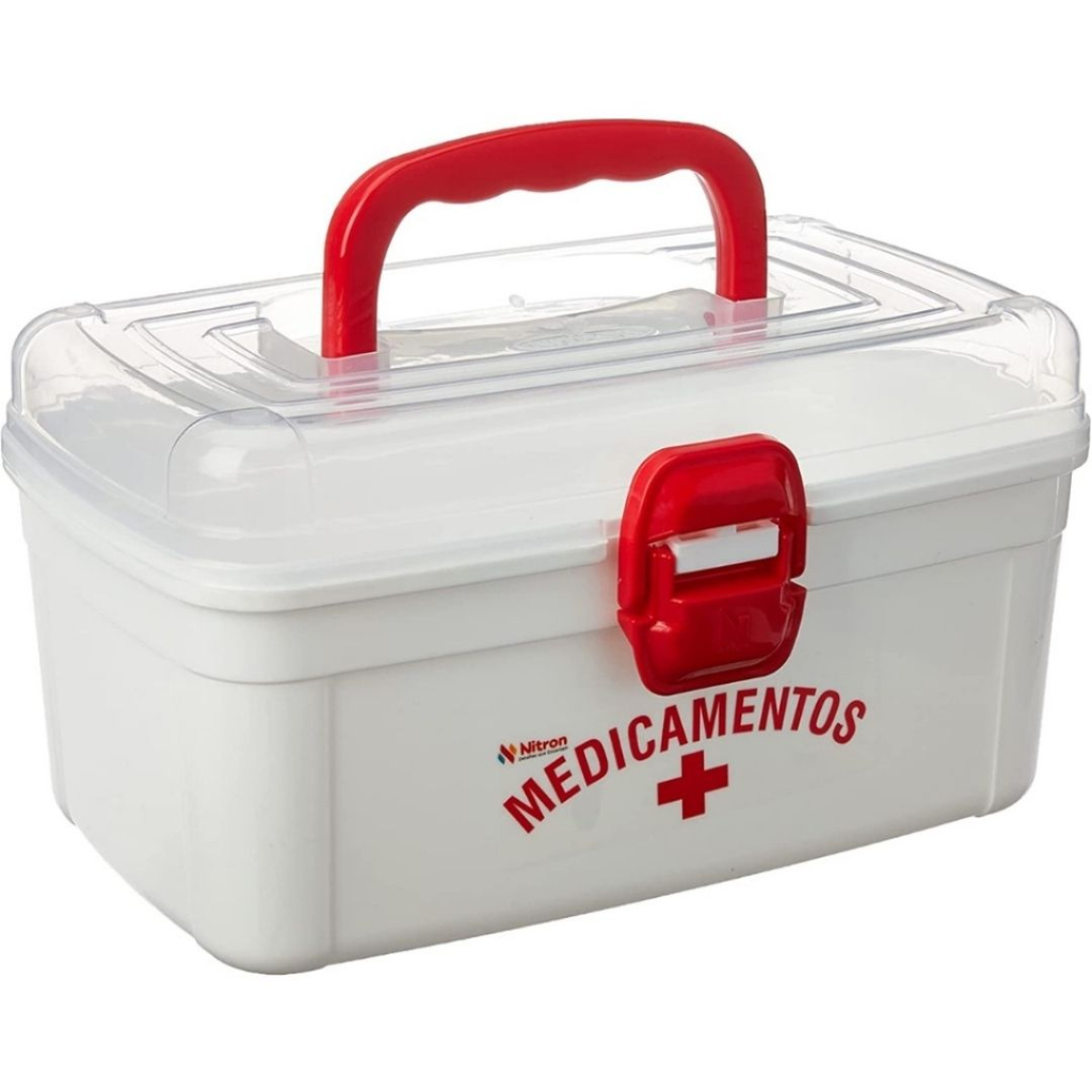 Maleta Caixa Organizadora para Remédio Medicamentos e Primeiros ...