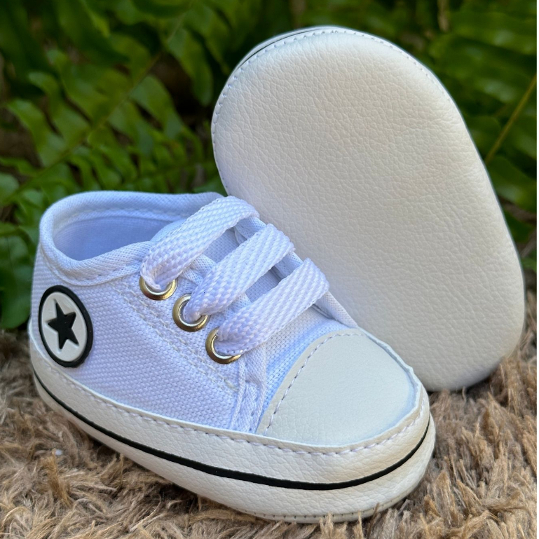 Tenis de Bebe Star para Recem Nascido Menino e Menina - Tenis Sapatinho ...