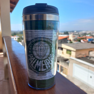 Copo Térmico Personalizado Palmeiras Verdão listras