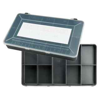 Caixa Plástica Organizadora Com 9 Divisórias E Tampa (1Pç)