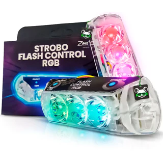 Strobo Led 2 Faróis Rgb 7 cores Ultra Forte Zendel Paredao Som Automotivo Carro