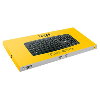 Teclado Brx Usb, Com Fio,  Preto, Multimidia. QUALIDADE SEMPRE EM PRIMEIRO LUGAR.