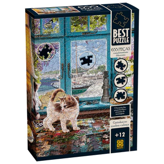 Quebra-Cabeça Best Puzzle Gatinhos no Quebra-Cabeça 655 peças – Grow
