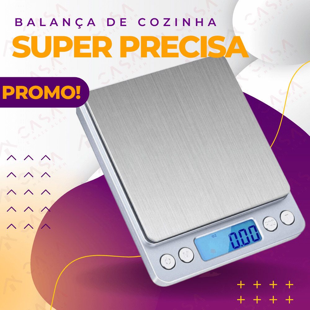 Balança de Super Precisão Digital Premium para Cozinha 0,1g a 2kg ...