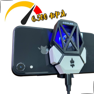 Cooler para celular Gamer Potente 6.500 RPM RGB Resfriador C/ Luvinha de dedo