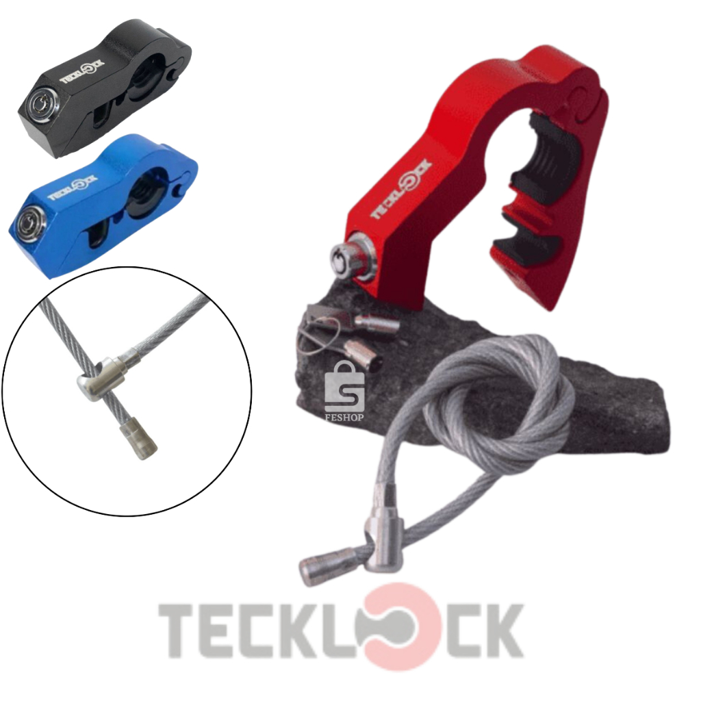 Trava para moto manete manopla trava capacete antifurto anti micha original tecklock