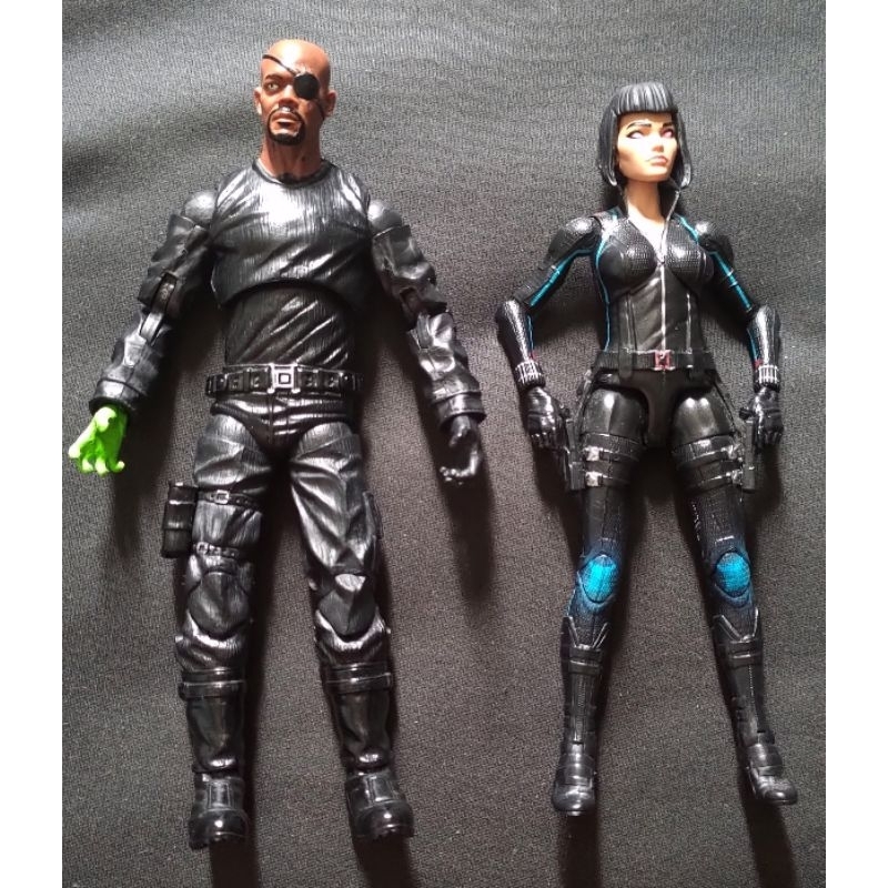 Nick Fury Skrull + Tremor Skye custom vingadores marvel legends