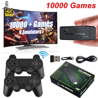  CONSOLE GAME STICK MINI RETRO 4K 10000+ JOGOS 2 CONTROLE SEM  FIO PS1 : Toys & Games