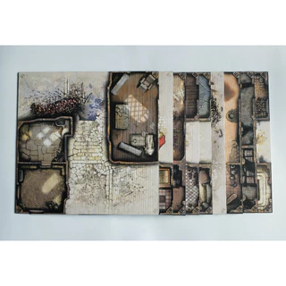 9 Tiles Set - Tabuleiro (Original) - Zombicide Black Plague / RPG