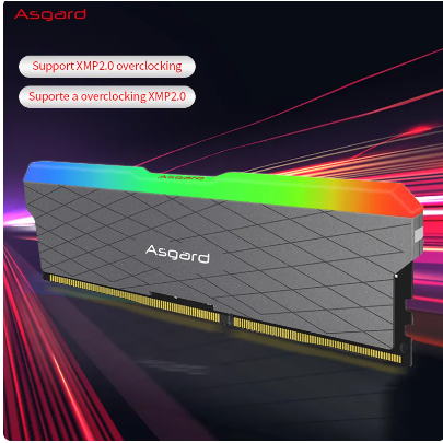 (Oferta) 2x 8gb 3200mhz rgb Asgard Memoria ram Dual Channel overclock Desktop Memory, RGB, DDR4, 1.35v